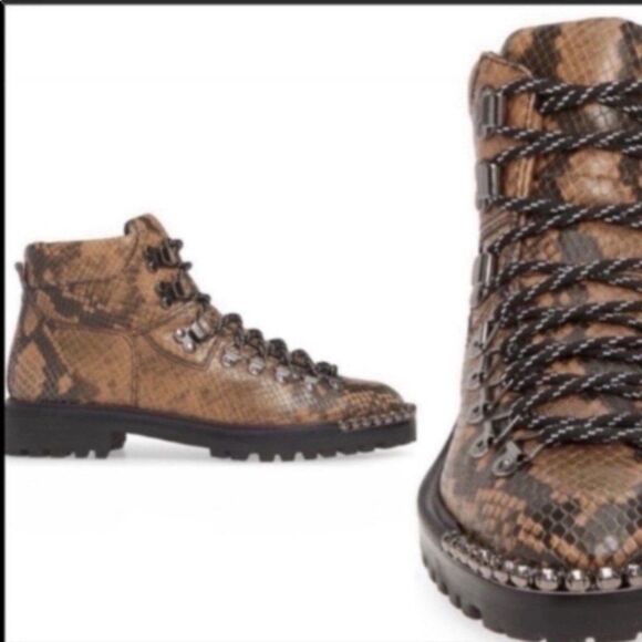 Schutz Ariabelle Lug Sole Booties 8.5 rhinestone detail - Picture 5 of 14